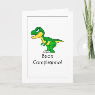Buon Compleanno - Parabéns no Cartão Italiano
