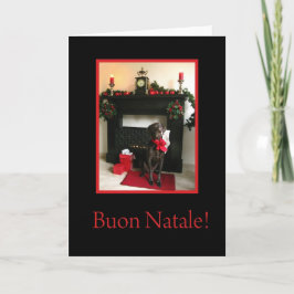 Buon Natale Cartão de Natal Italiano