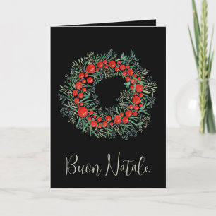 Buon Natale, cartão italiano de cupão de Natal