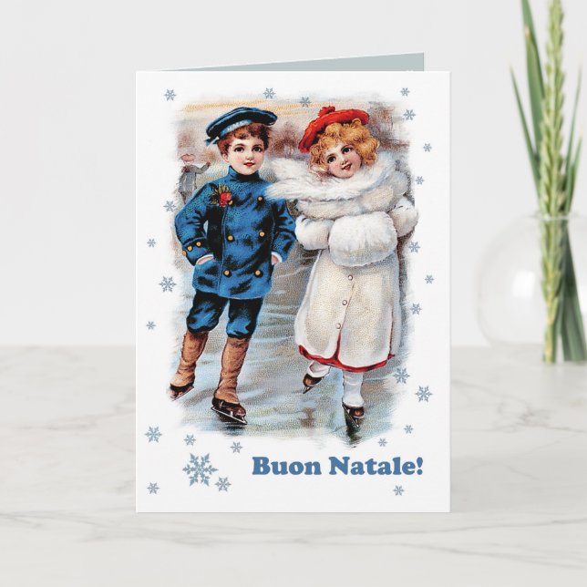 Buon Natale. Cartões de Natal em italiano (Frente)