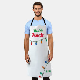 Buon Natale Lights apron