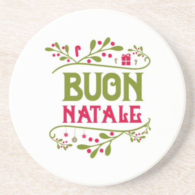 **BUON NATALE** PORTA COPOS SANDSTONE (Frente)