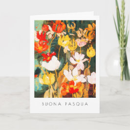 Buona Pasqua. Cartões de Páscoa de arte em italian