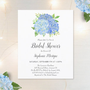 Buquê Azul Floral Hydrangea Chá de panela de Or