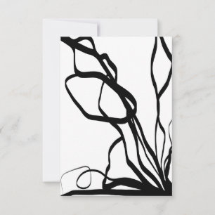 Buquê Blanc: Abstrato branco e preto