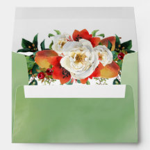 Buquê Botânico de Outono em Aquarela Verde