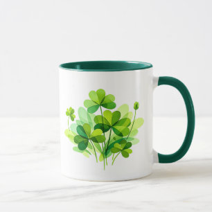 Buquê Botânico de Trevo Caneca do Dia de São Patrí