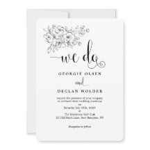 Buquê Branco Fazemos Convite Para Casamento De Cal