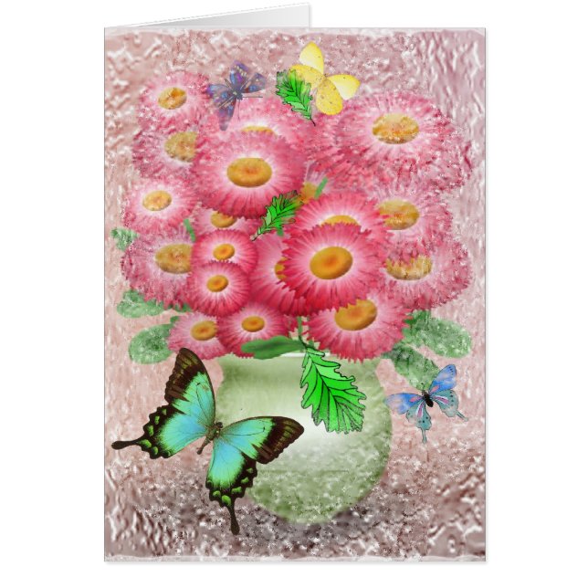 "Buquê cartão de Flutterbys" (Frente)