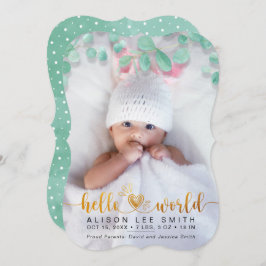 Buquê de Aqua e pontos saudação anúncio do bebê do