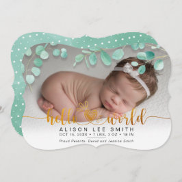 Buquê de Aqua e pontos saudação anúncio do bebê do