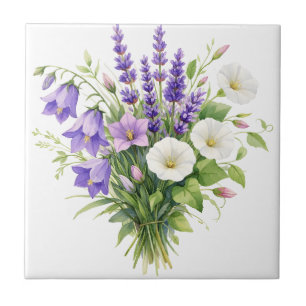 Buquê de Aquarela com Flores Silvestres
