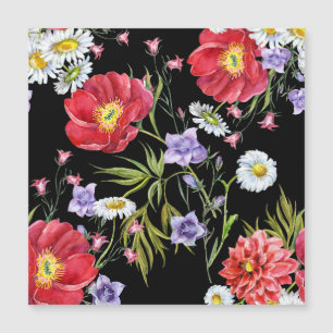 Buquê de Aquarela: Padrão sem costura