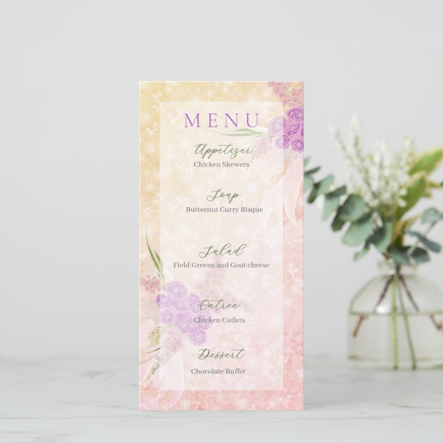 Buquê de arco delicado Sunset Rose (Em pé/Frente)