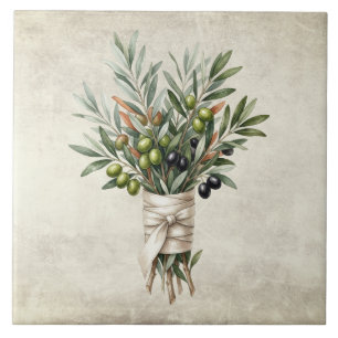 Buquê de azeitona Bouquet Mediterrâneo Aquarelas R