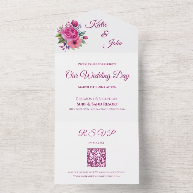 Buquê De Flor Cor-De-Água Rosa-Casamento- (Interno)
