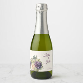 Buquê De Flor Púrpura A Aquarela- Casamento