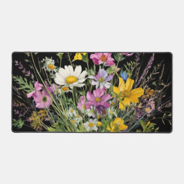 buquê de flor silvestre de aquarela sobre fundo pr