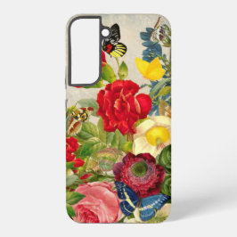 Buquê de Flor Vintage com Borboletas