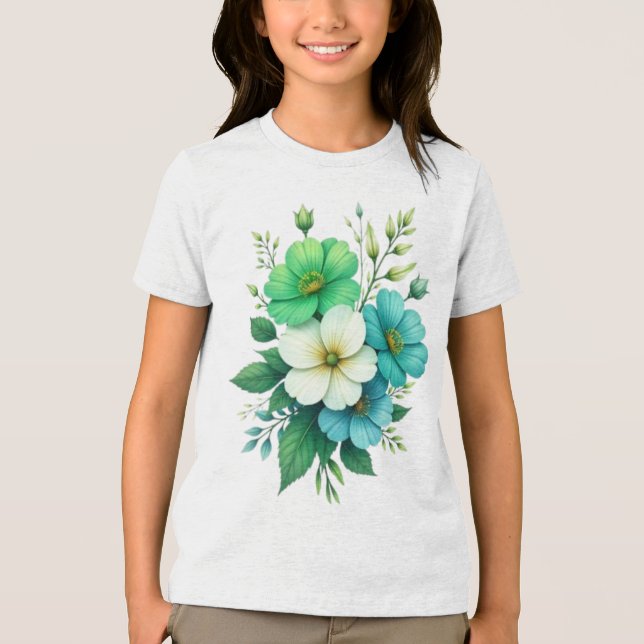 Buquê de Flores Brancas Azuis-57453 (Frente)