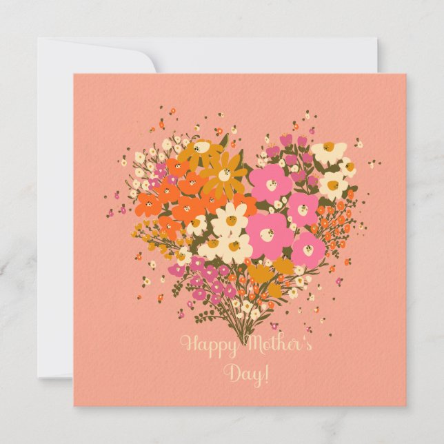 Buquê de flores da primavera para a mãe (Frente)