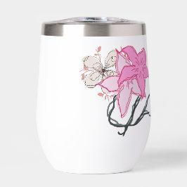 Buquê de Flores Desenhadas Rosa