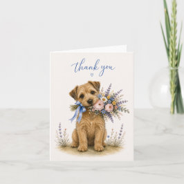 Buquê de Flores do Norfolk Terrier Agradecimento