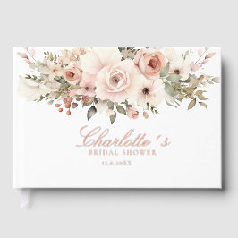 Buquê de flores pastéis elegante Chá de Noiva    