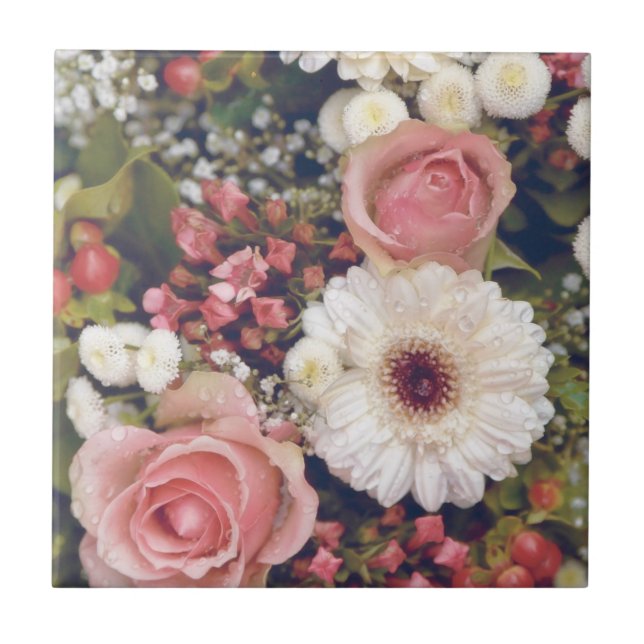 Buquê De Flores Rosas Românticas (Frente)
