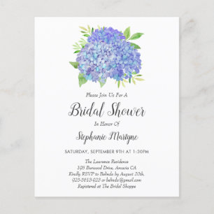 Buquê de Hydrangea Roxo Chá de panela de Orçamento