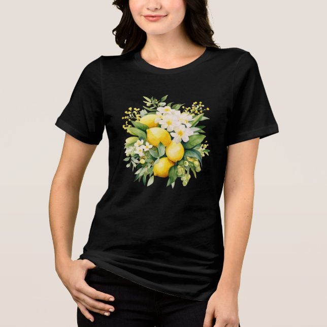 Buquê de Limão com Flores Brancas (Frente)