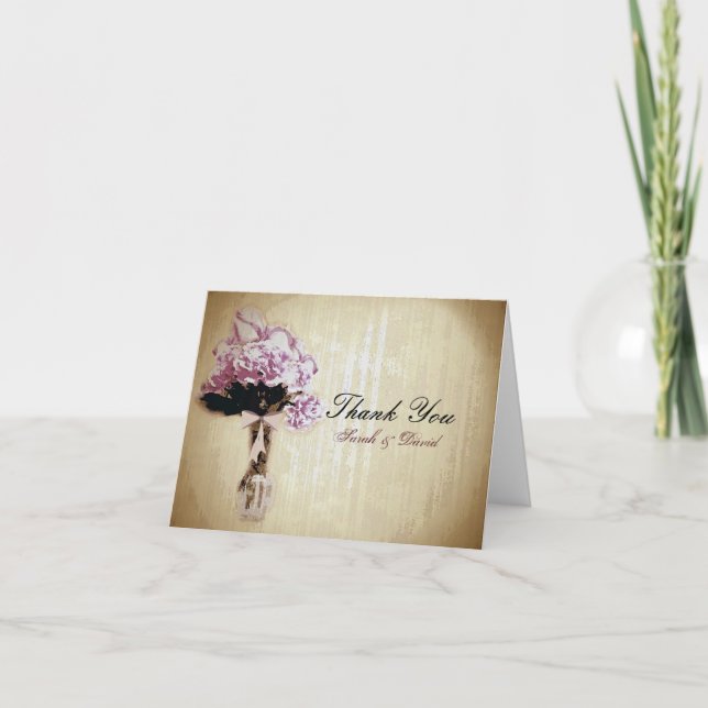 Buquê de Noiva Antigo Agradecimento (Frente)