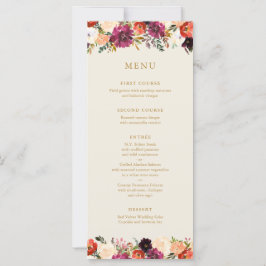 Buquê de outono selvagem | Menu Casamento