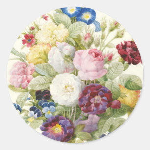 Buquê de Redoute da etiqueta redonda das flores
