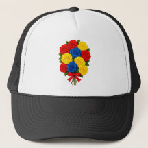 Buquê de Rosas Boné Trucker Feminino