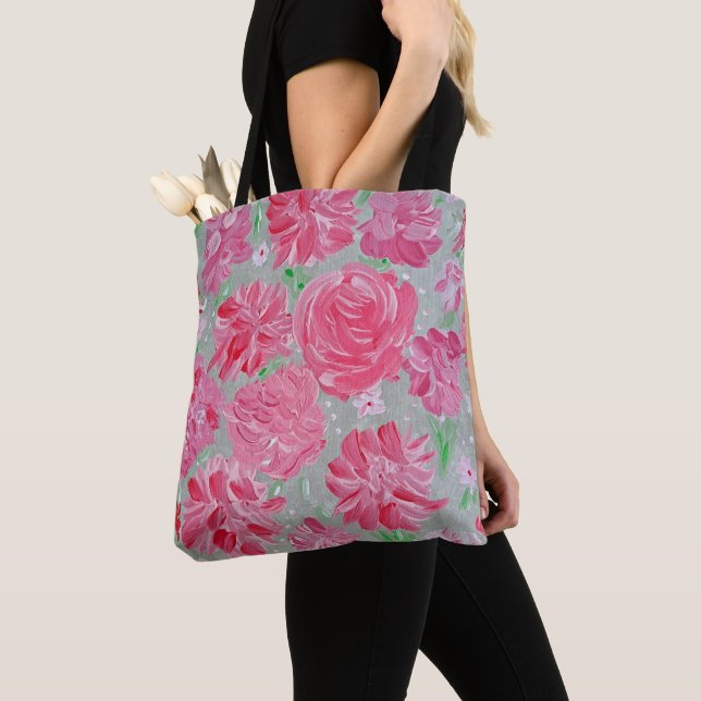 Buquê do Amor Tote Bag Floral (Close Up)