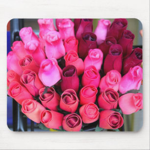 buquê do mouse pad rosa