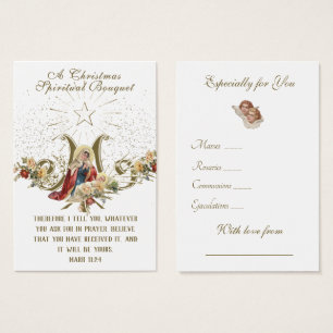 Buquê espiritual de Natal Oração Santa