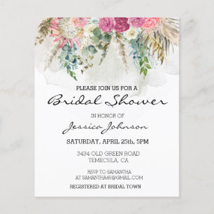 Buquê Floral de Eucalipto Boêmio em Aquarela