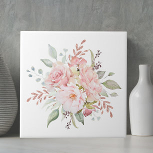 Buquê Floral de Rosa e Peônia Rosa Elegante
