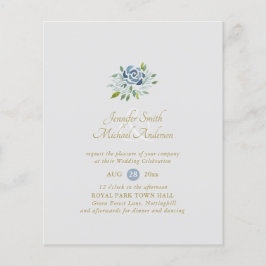 BUQUÊ Floral de Sage Azul e Derramado