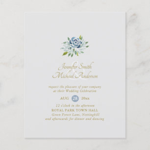 BUQUÊ Floral de Sage Azul e Derramado