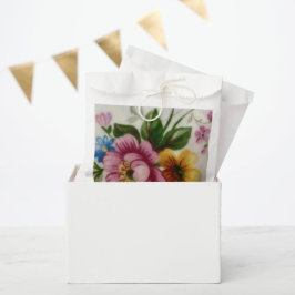 Buquê Floral de Xícara de Chá Sacola de Favor