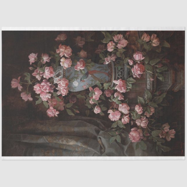 Buquê floral em papel de dissociação preto (Frente )