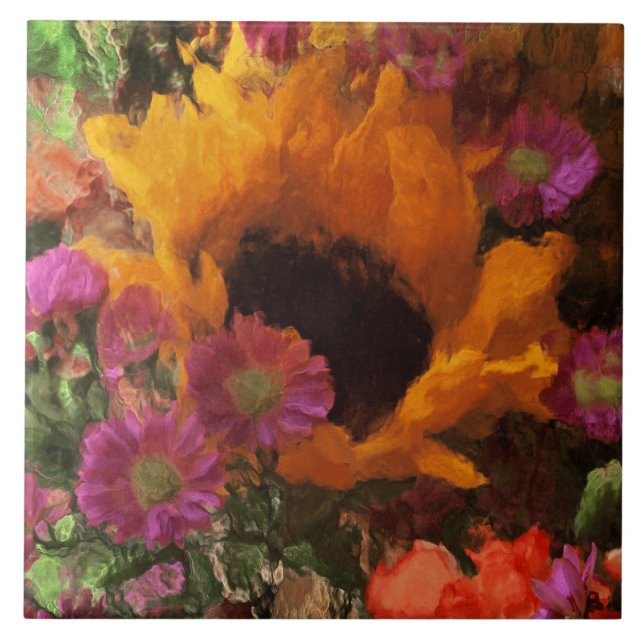 Buquê floral impressionista (Frente)