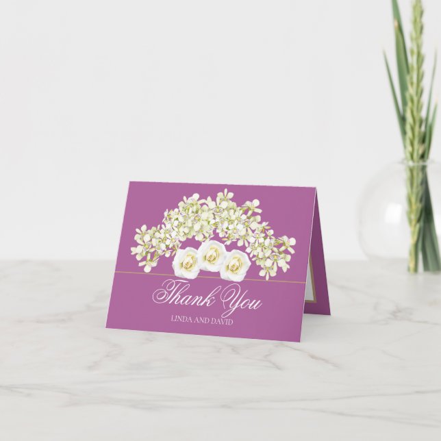 Buquê Floral Orquídeas e Rosas Agradecimento Casam (Frente)