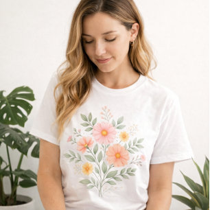 Buquê Floral Pastel Minimalista