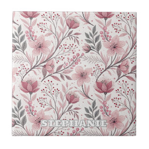 Buquê Floral Rosa com Acentos de Frutas