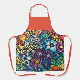 Buquê Floral Vibrante Apron