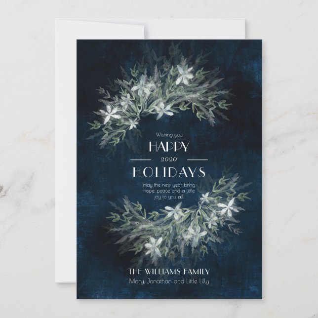 buquê Greenery Vintage, convite para casamento (Frente)